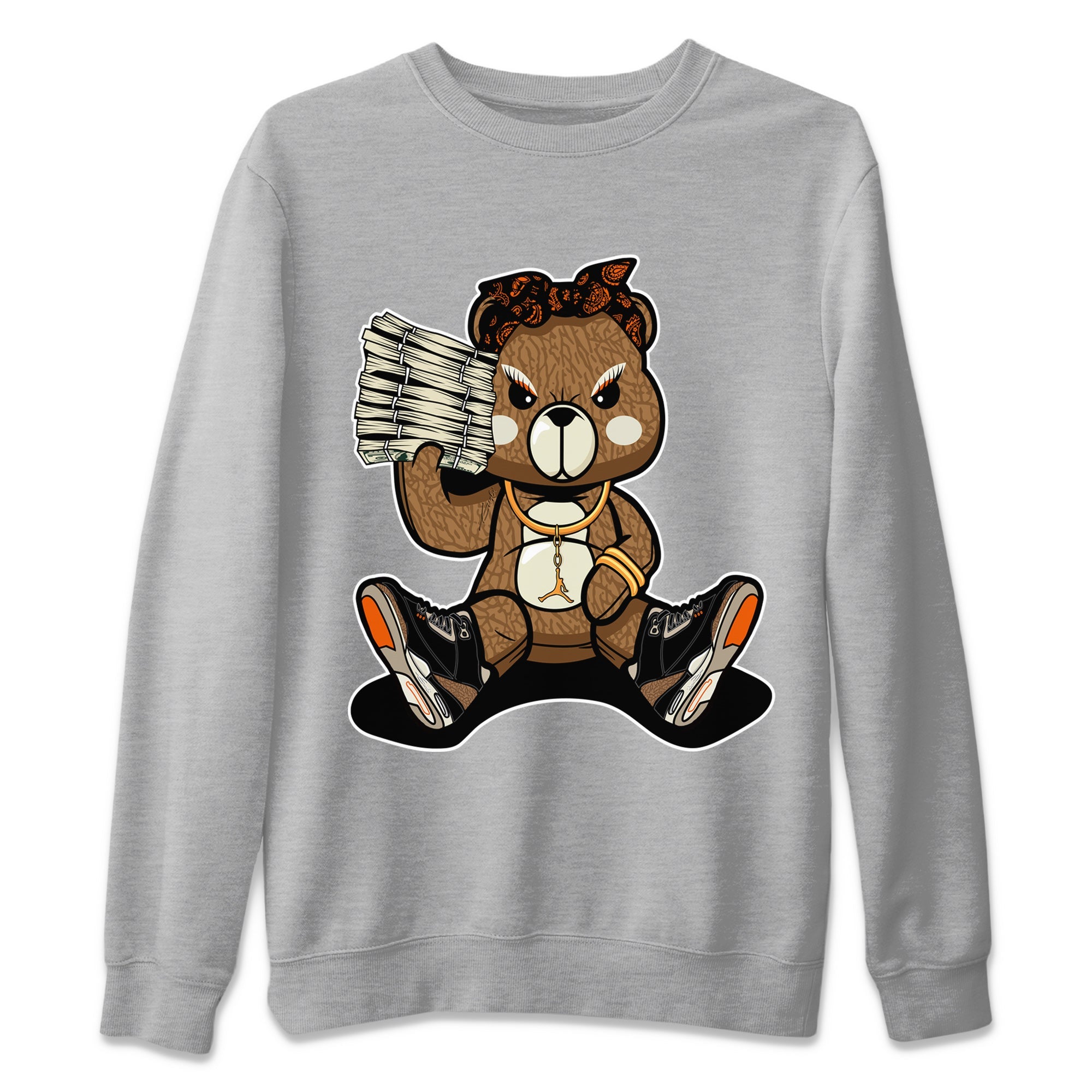 Bad Baby Bear Unisex Sweater – Air Jordan 3 Desert Elephant, Sneakers Matching Sweater