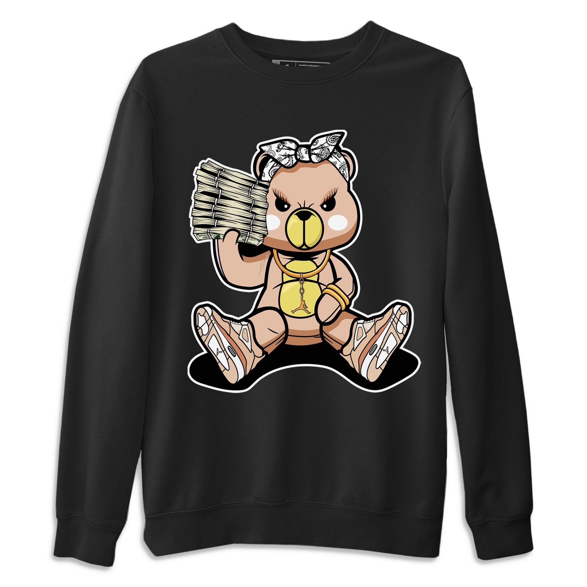 Bad Baby Bear Unisex Sweater – Air Jordan 4 Shimmer, Sneakers Matching Sweater