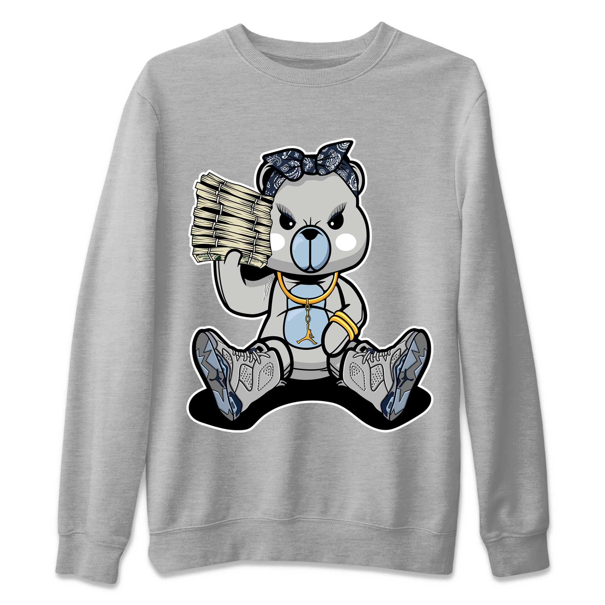 Bad Baby Bear Unisex Sweater – Air Jordan 6 Georgetown, Sneakers Matching Sweater