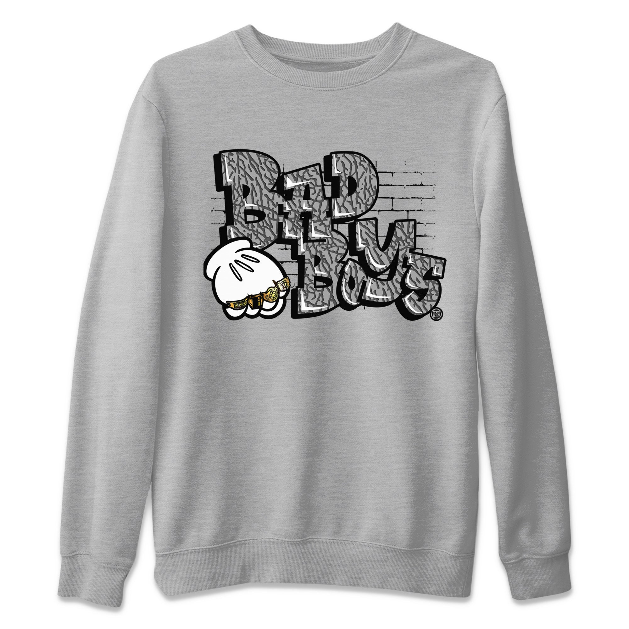 Bad Boys Unisex Sweater – Air Jordan 1 White Cement, Sneakers Matching Sweater