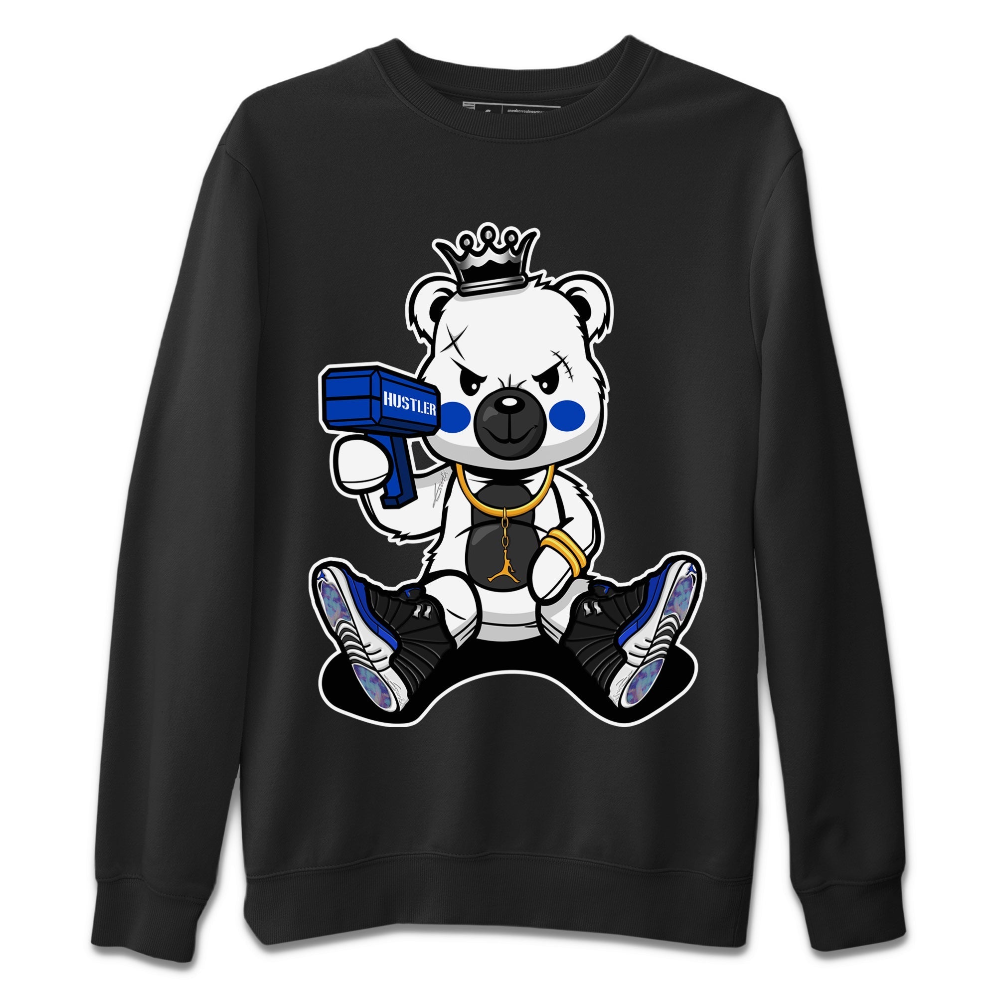 Bad King Baby Bear Unisex Sweater – Air Jordan 12 Hyper Royal, Sneakers Matching Sweater
