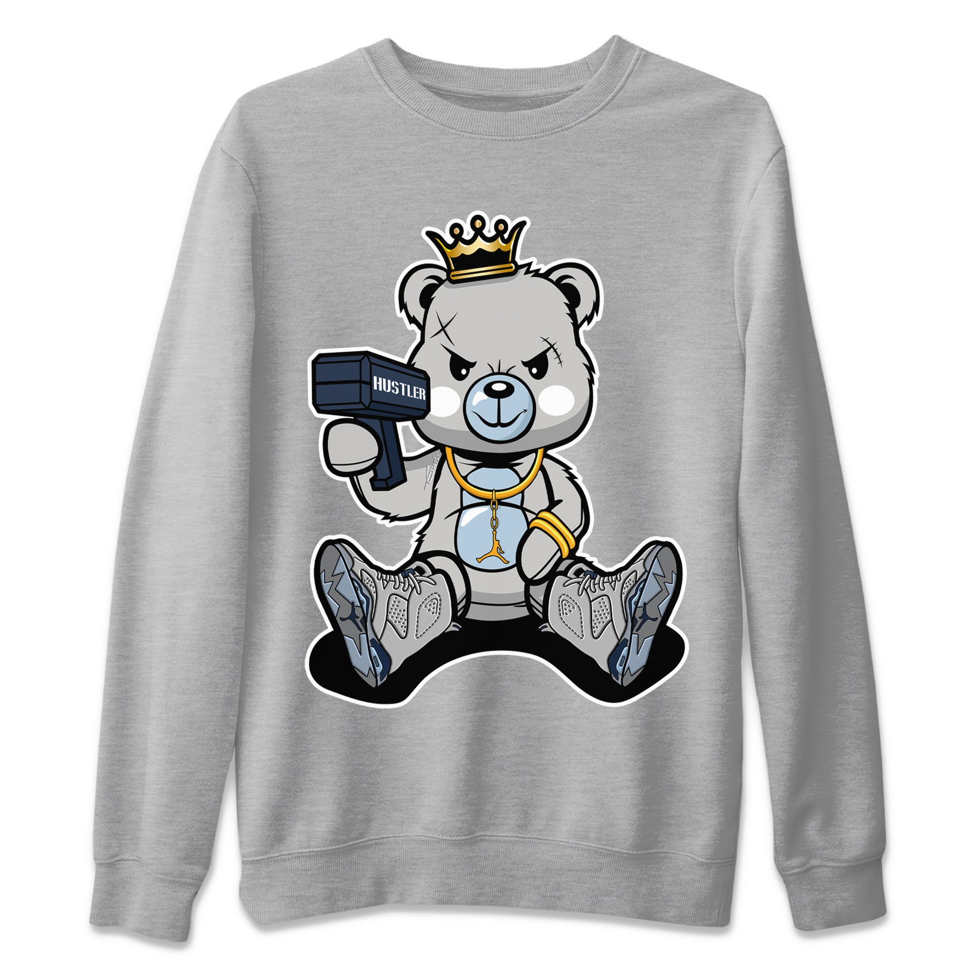 Bad King Baby Bear Unisex Sweater – Air Jordan 6 Georgetown, Sneakers Matching Sweater
