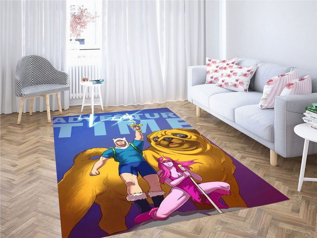 Badass Adventure Time Living Room Modern Carpet Rectangle Rug