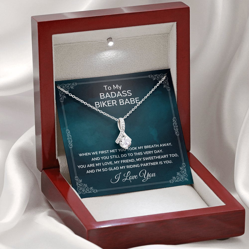 Badass Biker Babe, My Riding Partner – Alluring Beauty Necklace