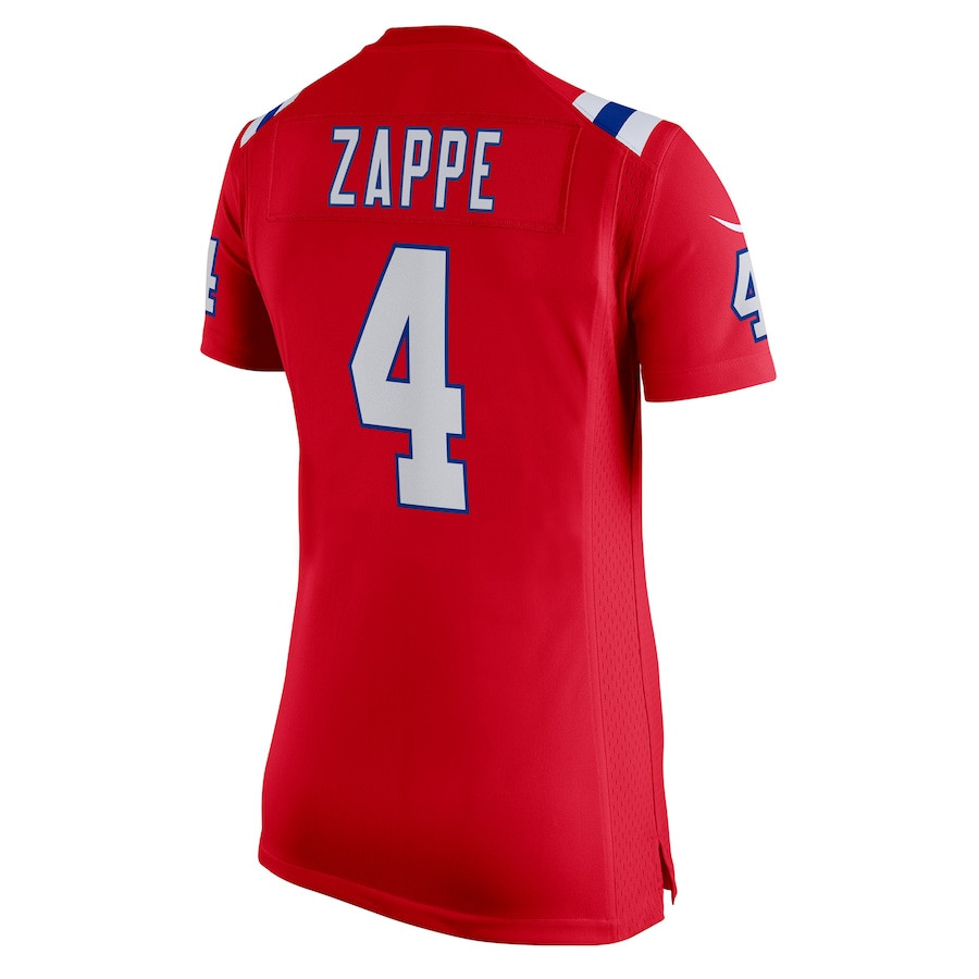 Bailey Zappe 4 New England Patriots Women’s Alternate Game Player Stitched Jersey – Red