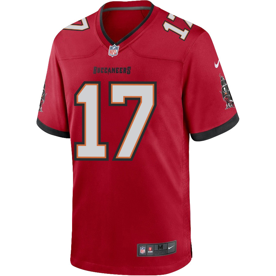 Baker Mayfield 17 Tampa Bay Buccaneers Men Game Stitched Jersey – Red