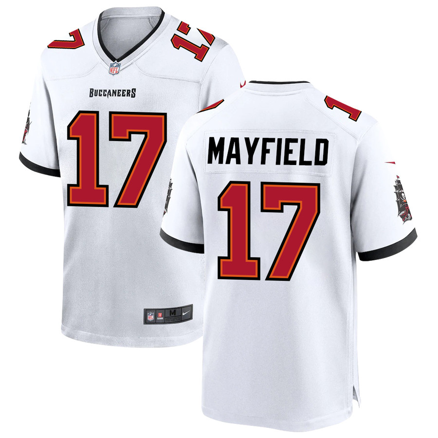 Baker Mayfield 17 Tampa Bay Buccaneers Men Game Stitched Jersey – White