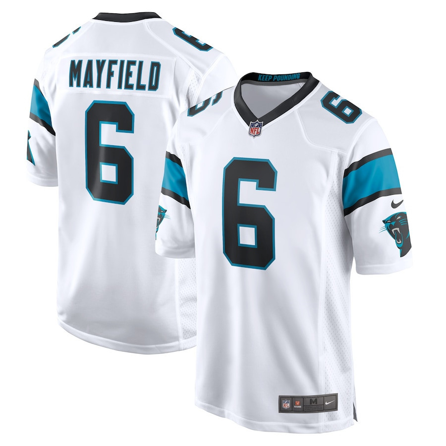 Baker Mayfield Carolina Panthers Stitched Jersey – White