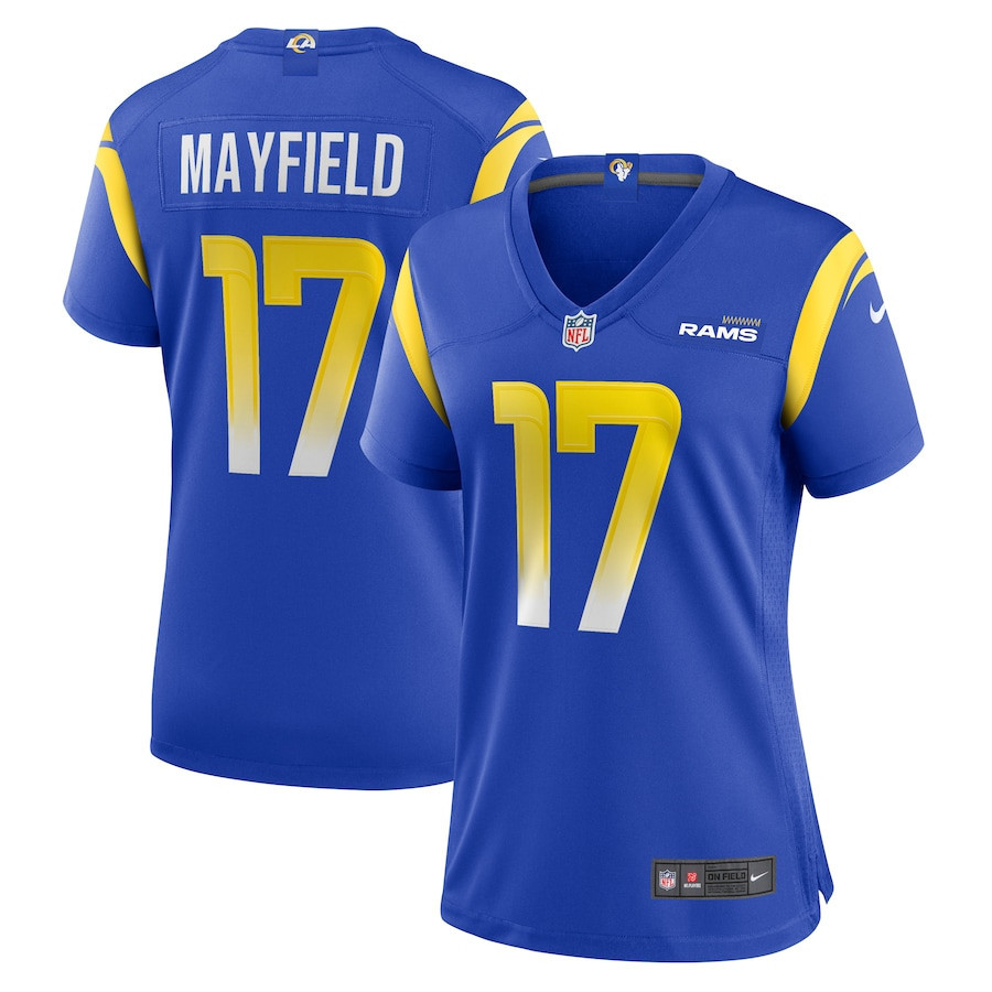 Baker Mayfield Los Angeles Rams Women’s Game Player Stitched Jersey – Royal