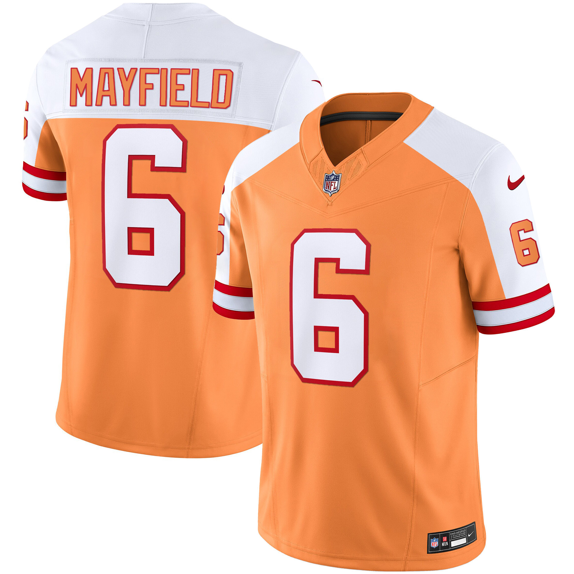 Baker Mayfield Men's Tampa Bay Buccaneers Throwback & Gold Limited Alternate Jersey - All Stitched 