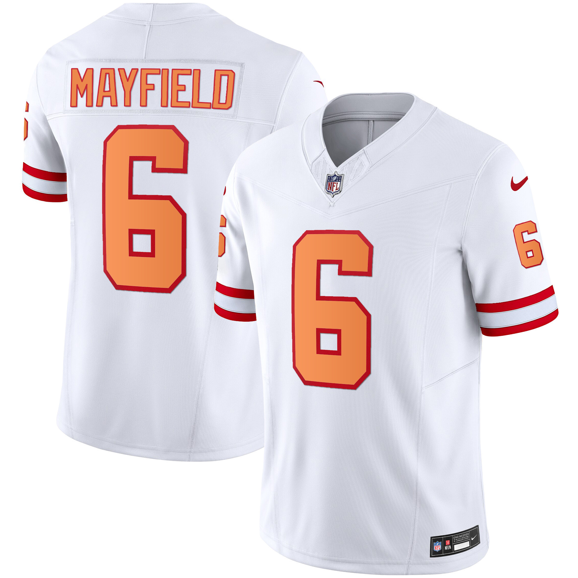Baker Mayfield Men's Tampa Bay Buccaneers Throwback & Gold Limited White Jersey - All Stitched 
