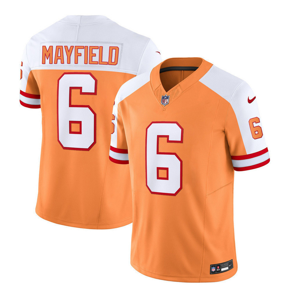 Baker Mayfield Men's Tampa Bay Buccaneers Throwback Limited Aternate Jersey - All Stitched 