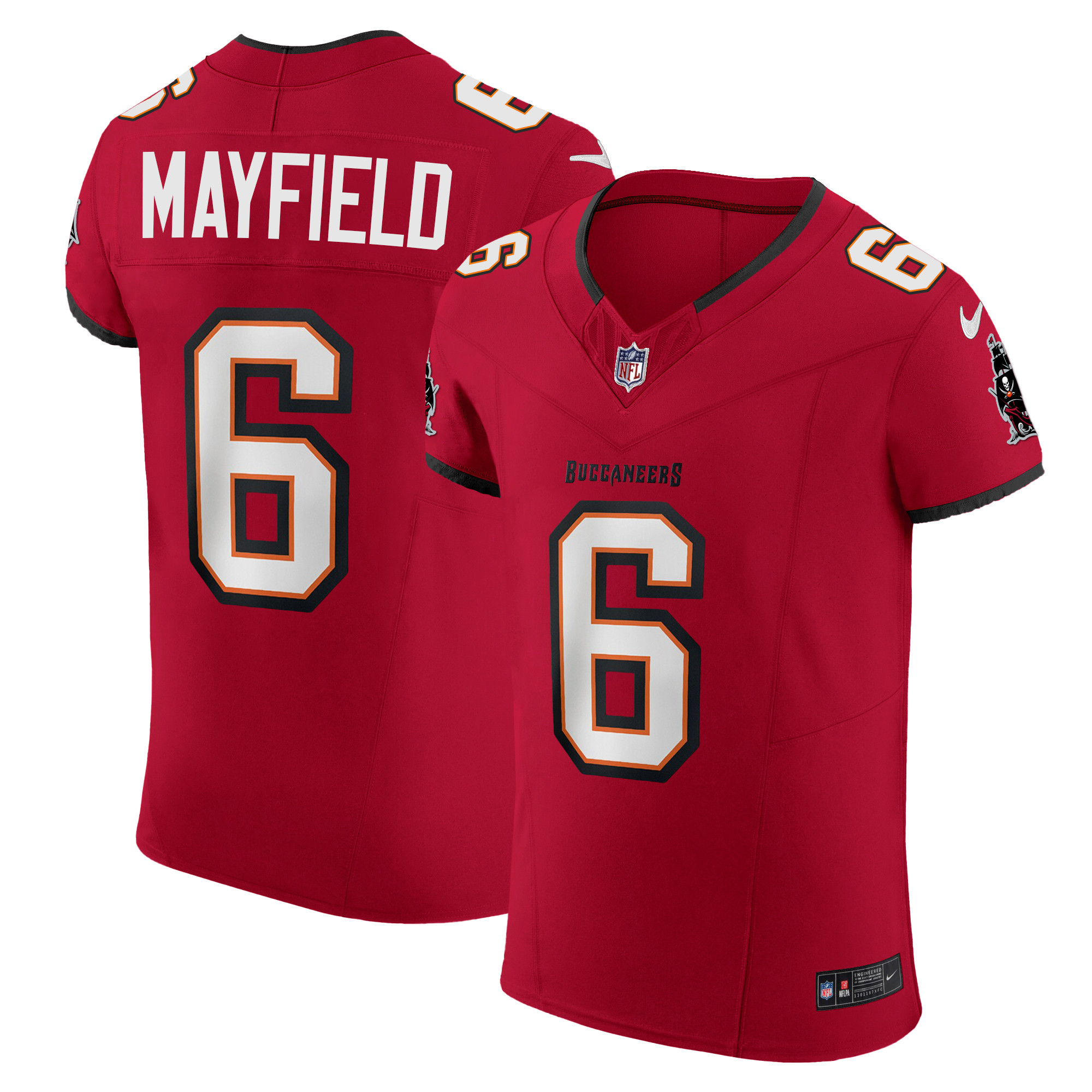 Baker Mayfield Men's Tampa Bay Buccaneers Vapor Elite Red Jersey - All Stitched 