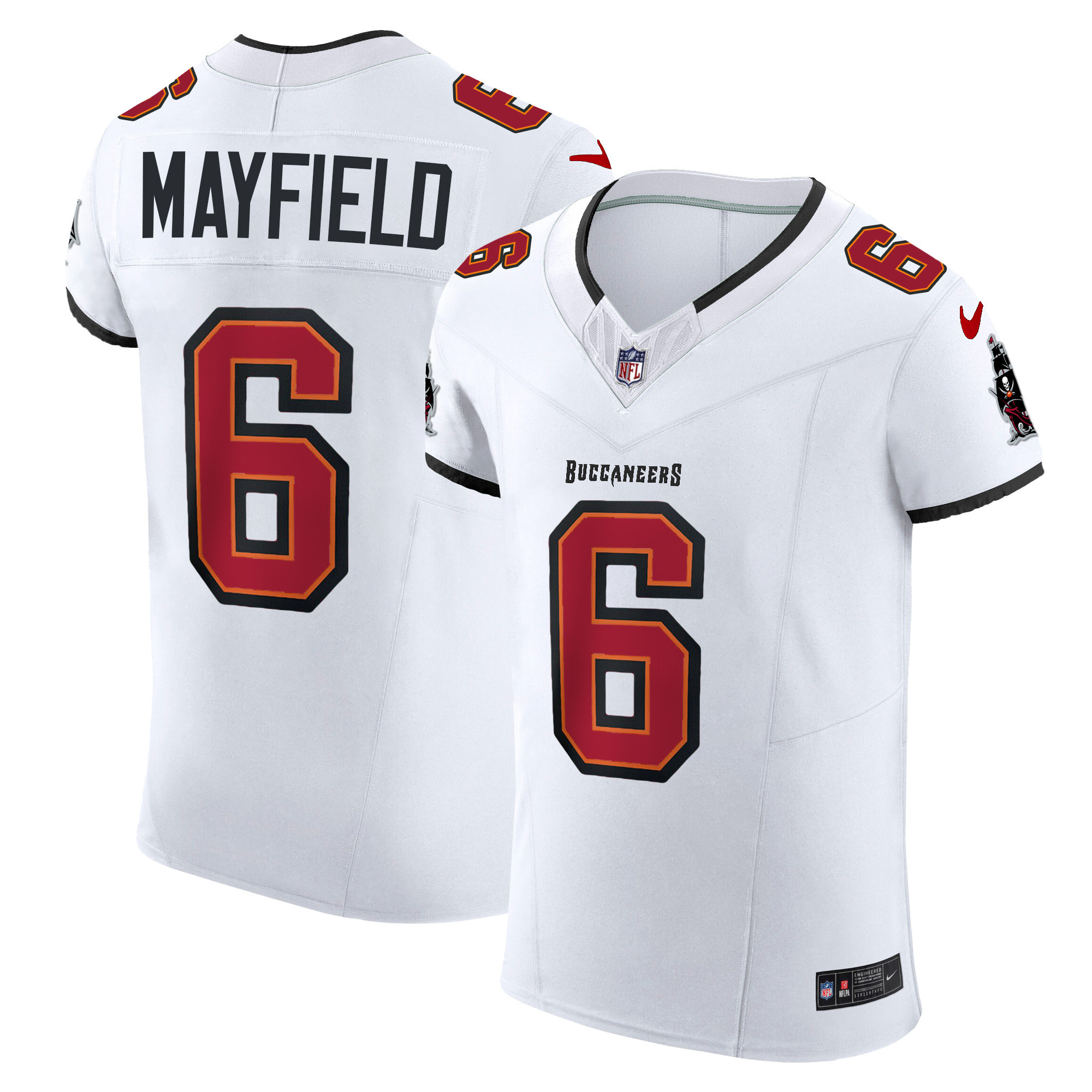 Baker Mayfield Men's Tampa Bay Buccaneers Vapor Elite White Jersey - All Stitched 