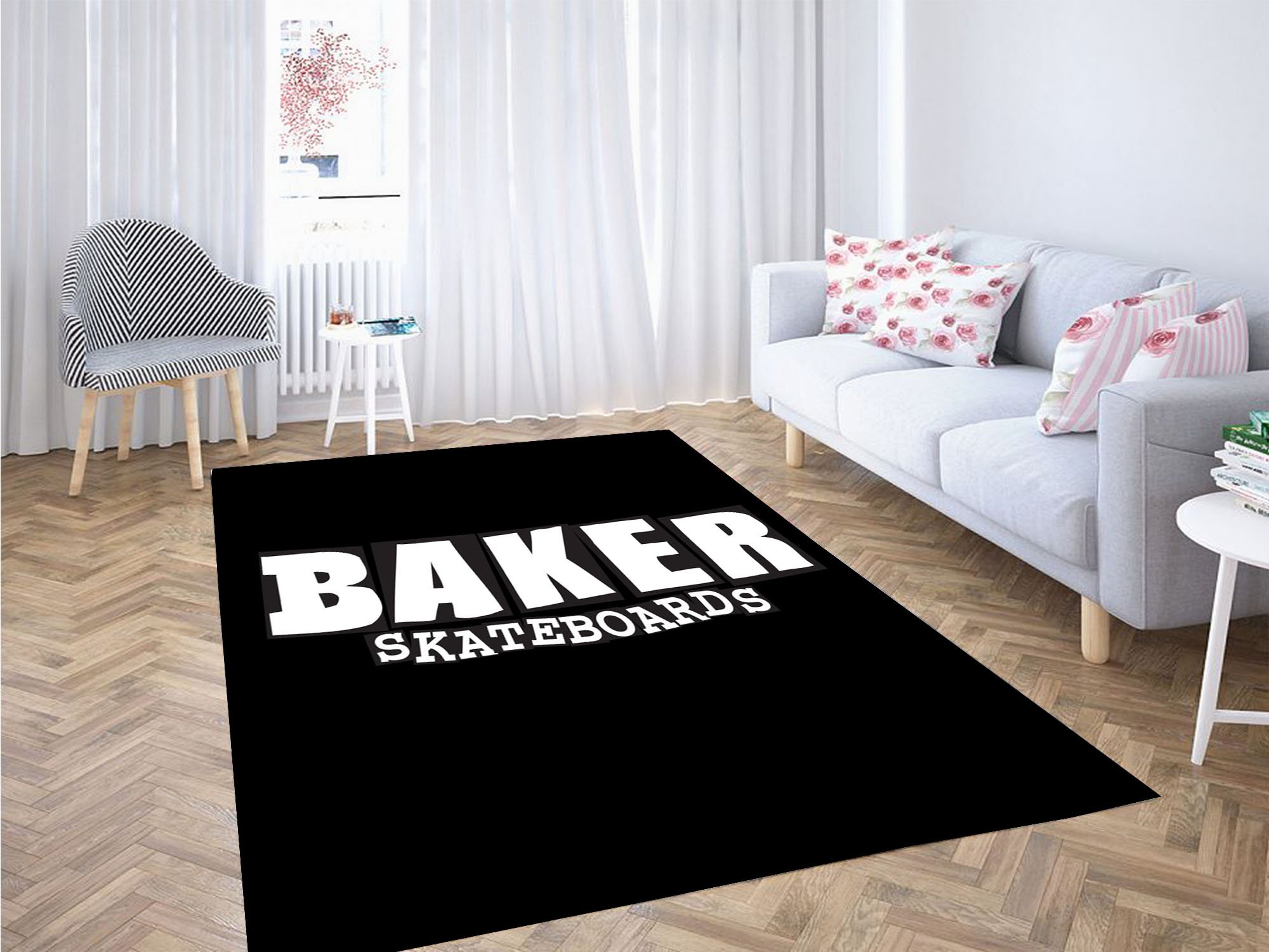 Baker Skateboards Stroke Carpet Rectangle Rug