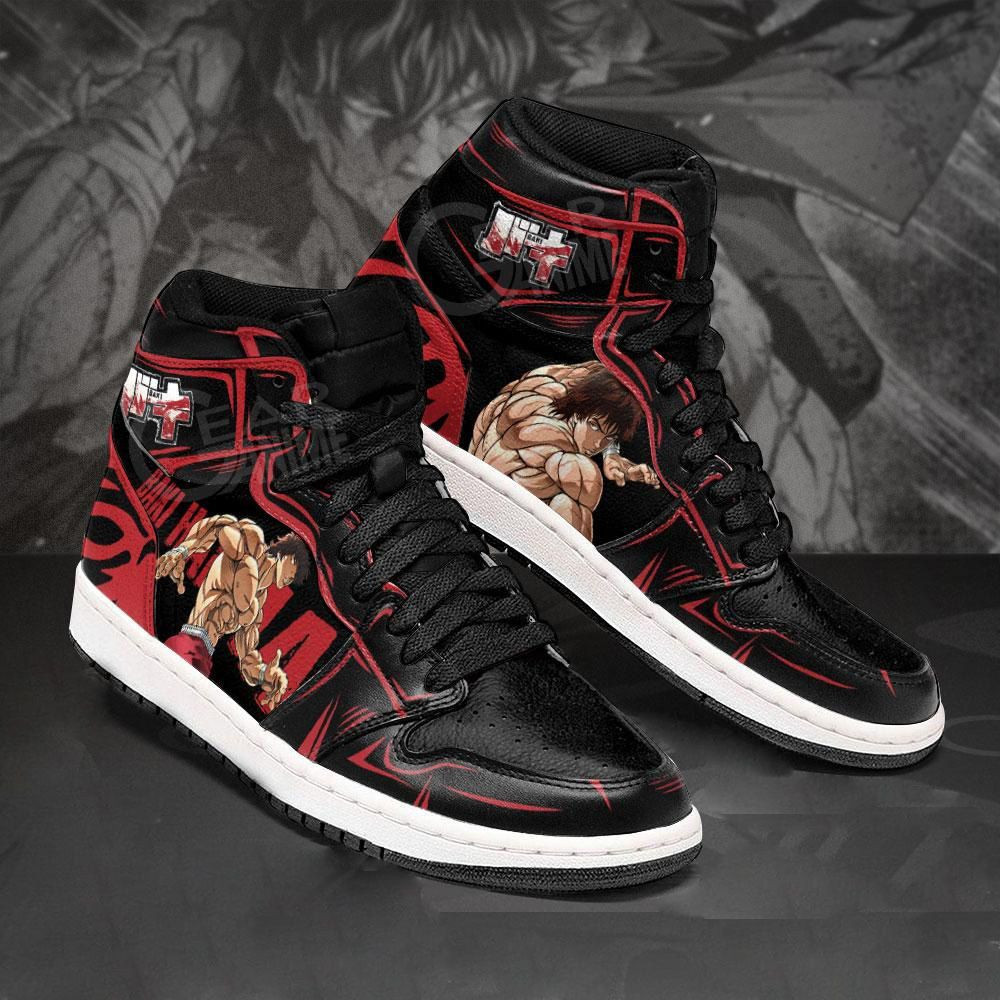 Baki Hanma Baki Anime 1 High Top Air Jordan Sneaker, Air Jordan Hightop