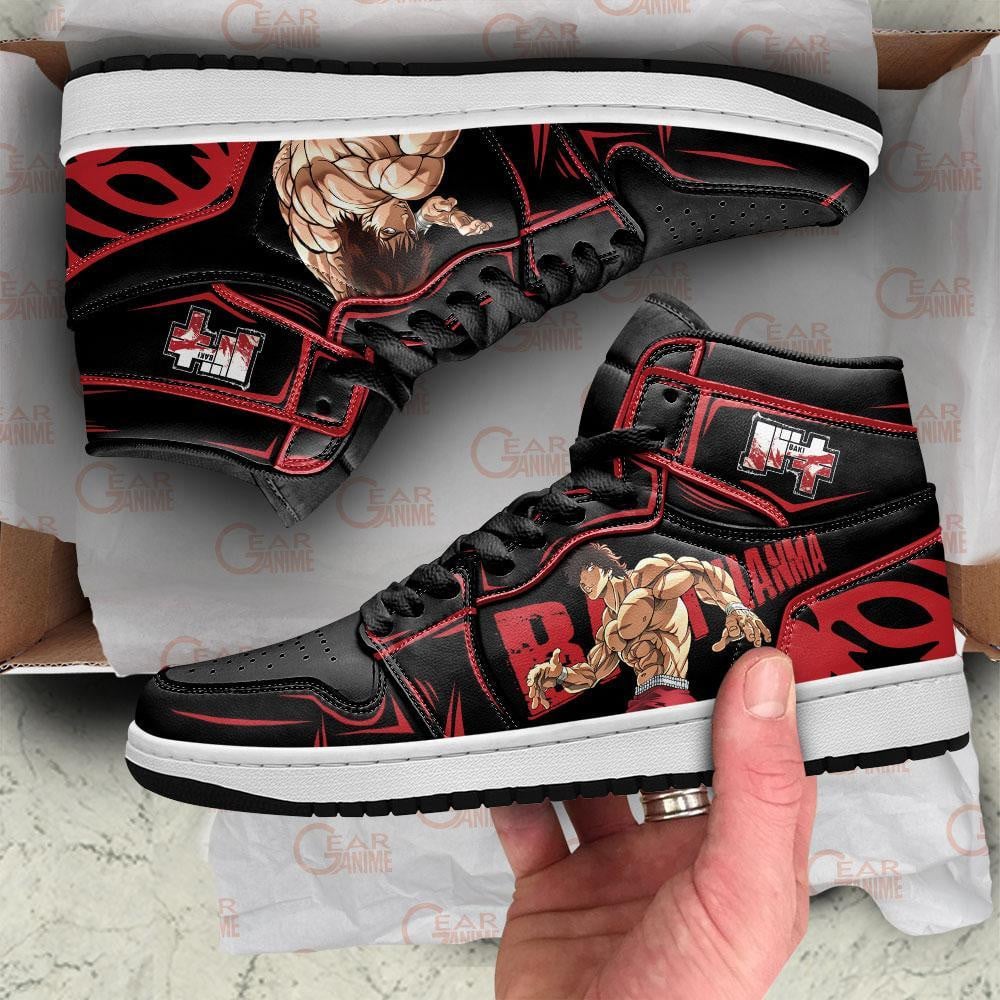 Baki Hanma JD1s Sneakers Baki Anime Shoes, Air Jordan Hightop