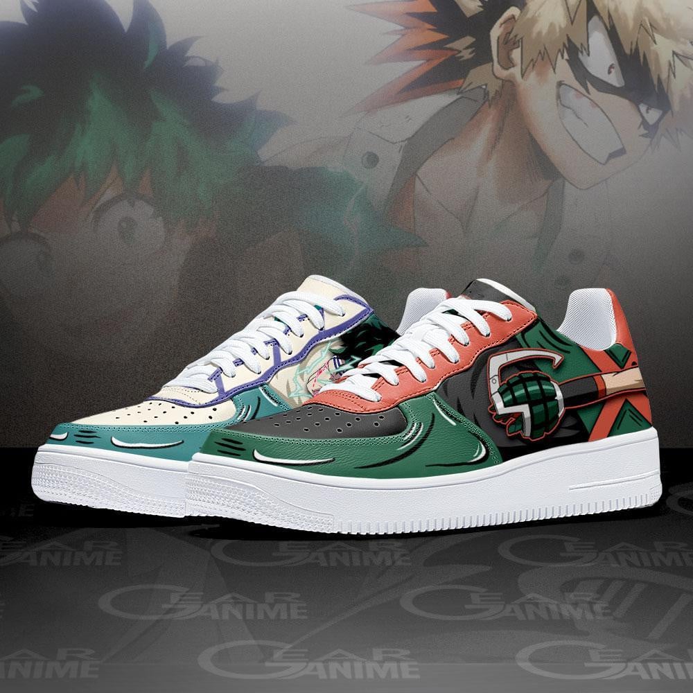 Bakugo and Deku Air Sneakers Custom Anime My Hero Academia Shoes