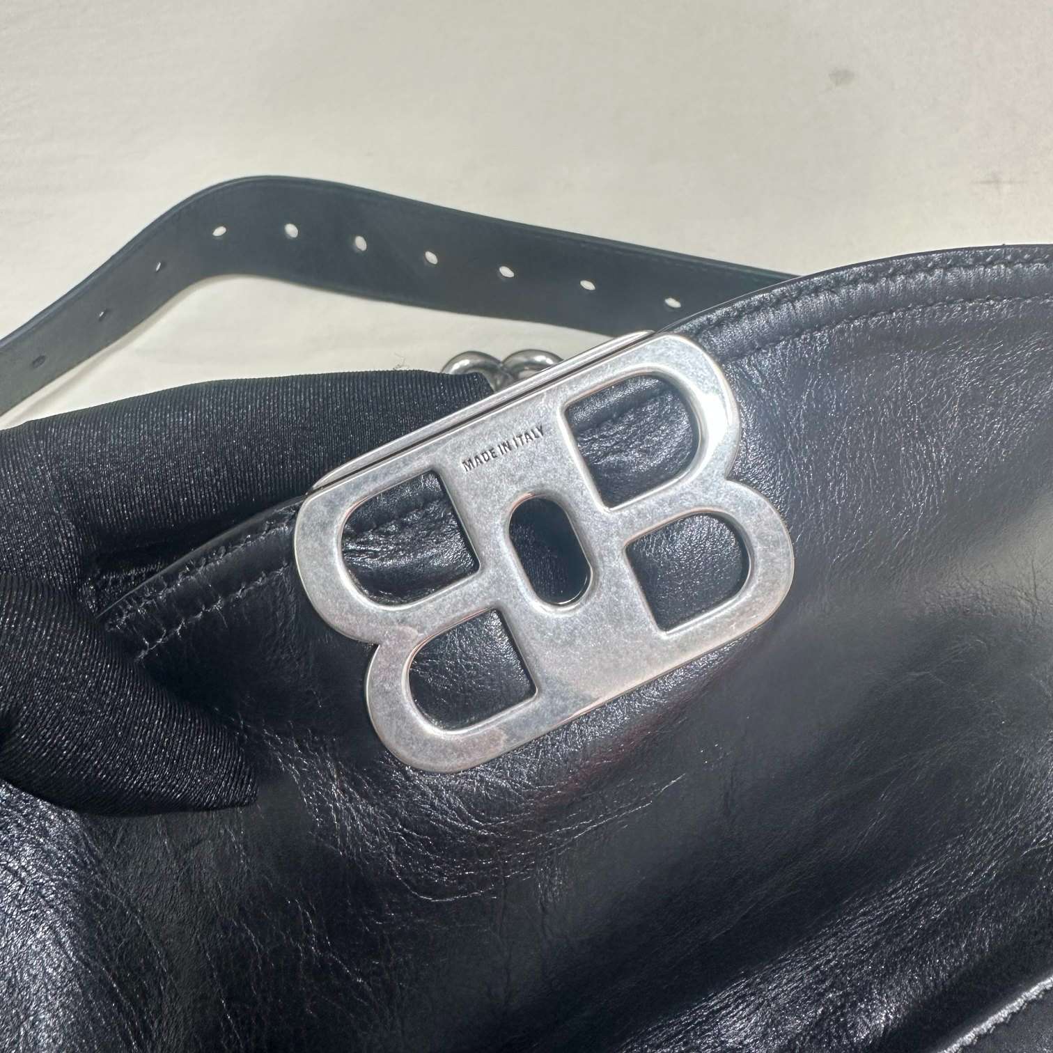Balenciaga BB Soft Small Flap Bag Black For Women 9.1in/23cm 7485982AAIY1000