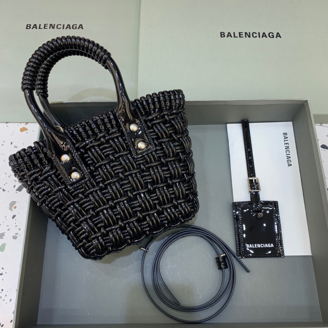 Balenciaga Bistro XS Basket With Strap In Black , For Women, Women’s Bags 16.1in/41cm 6713422IE2Y1000