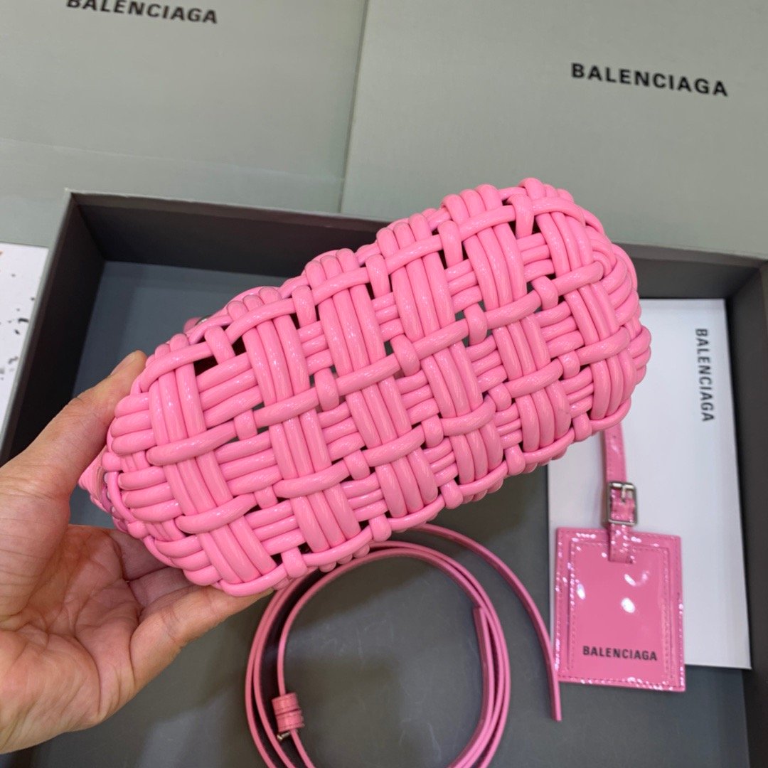Balenciaga Bistro XS Basket With Strap In Pink, For Women, Women’s Bags 16.1in/41cm 6713422IE3Y5812