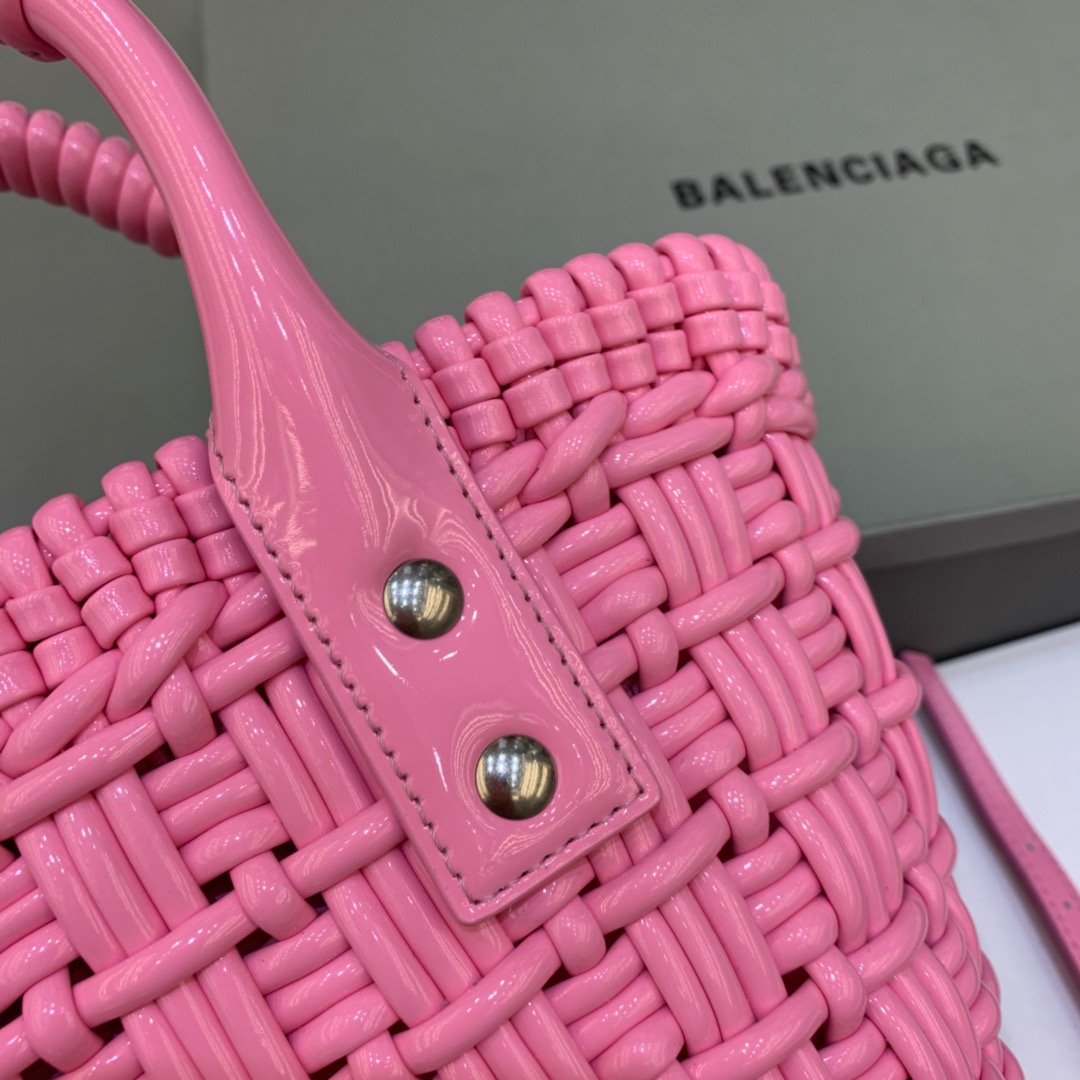 Balenciaga Bistro XS Basket With Strap In Pink, For Women, Women’s Bags 16.1in/41cm 6713422IE3Y5812
