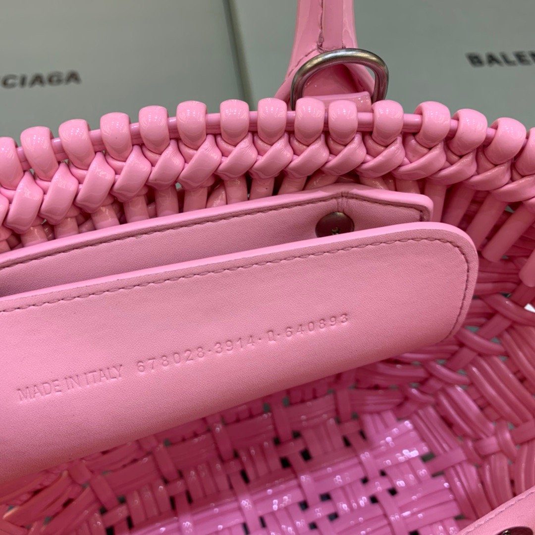 Balenciaga Bistro XS Basket With Strap In Pink, For Women, Women’s Bags 16.1in/41cm