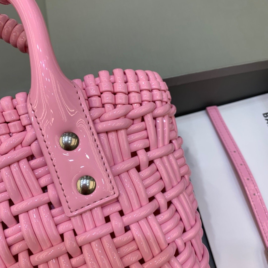 Balenciaga Bistro XS Basket With Strap In Pink, For Women, Women’s Bags 16.1in/41cm