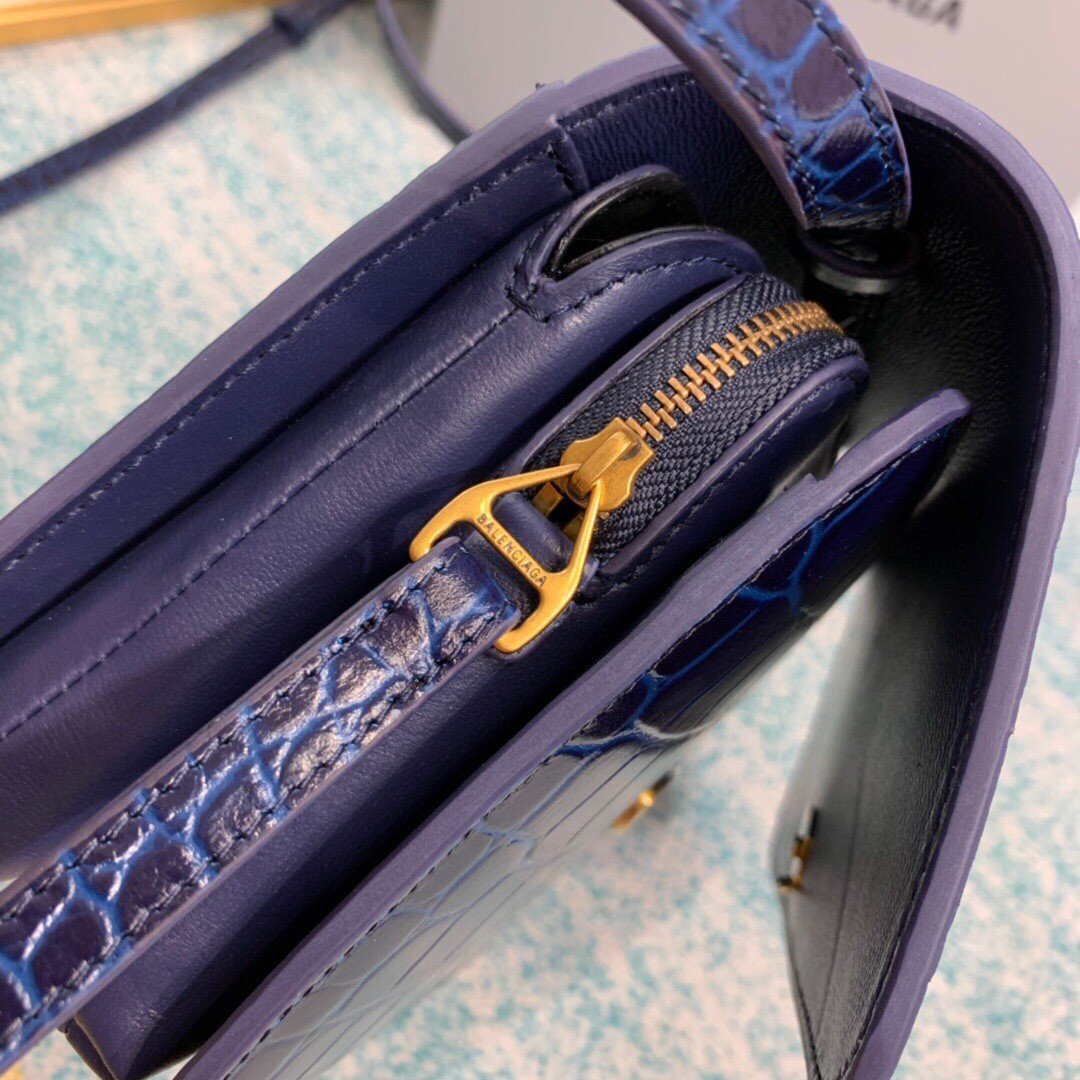 Balenciaga Bolso Bandolera B In Dark Blue , For Women, Women’s Bags 7in/18cm