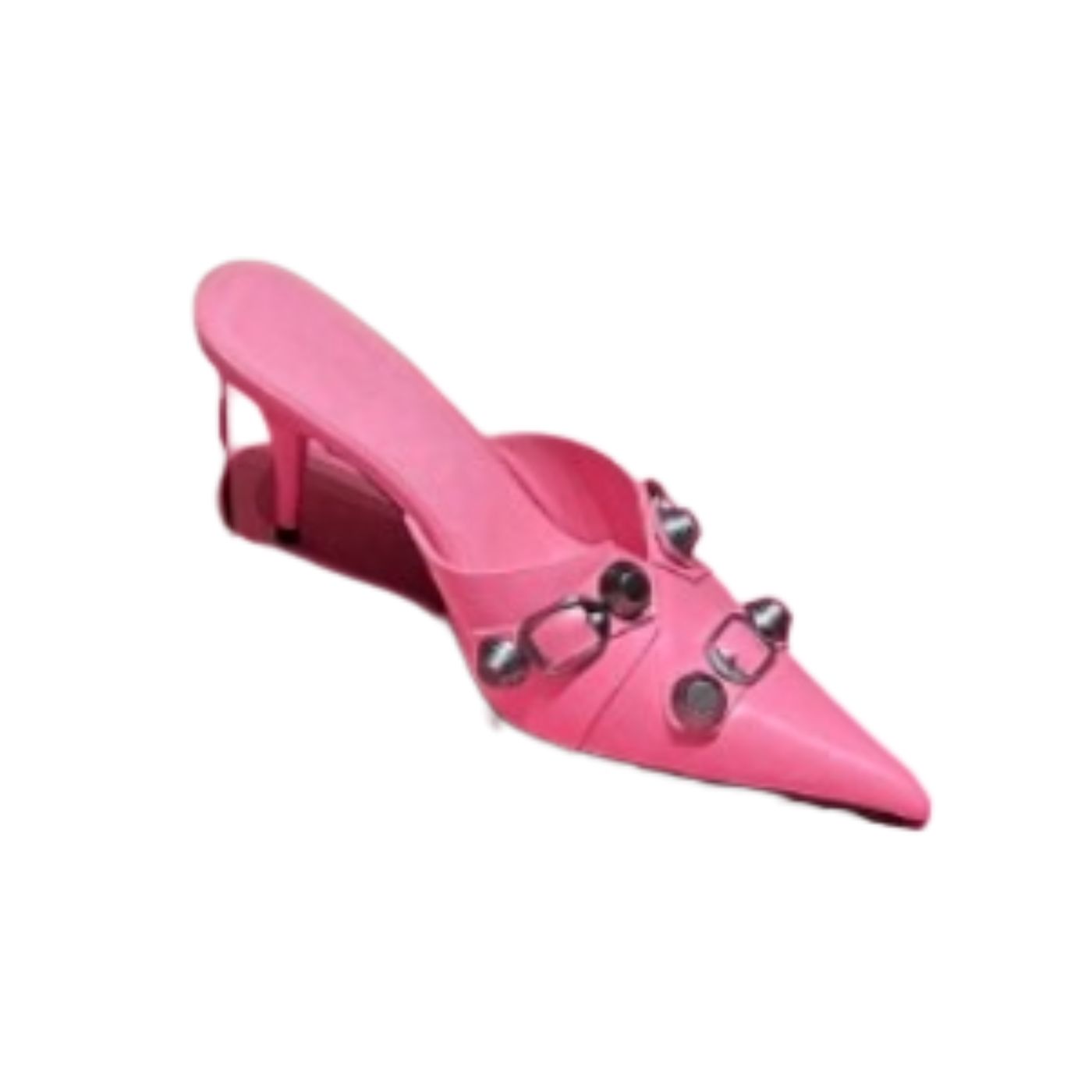 Balenciaga Cagole 90mm Mules Pink For Women