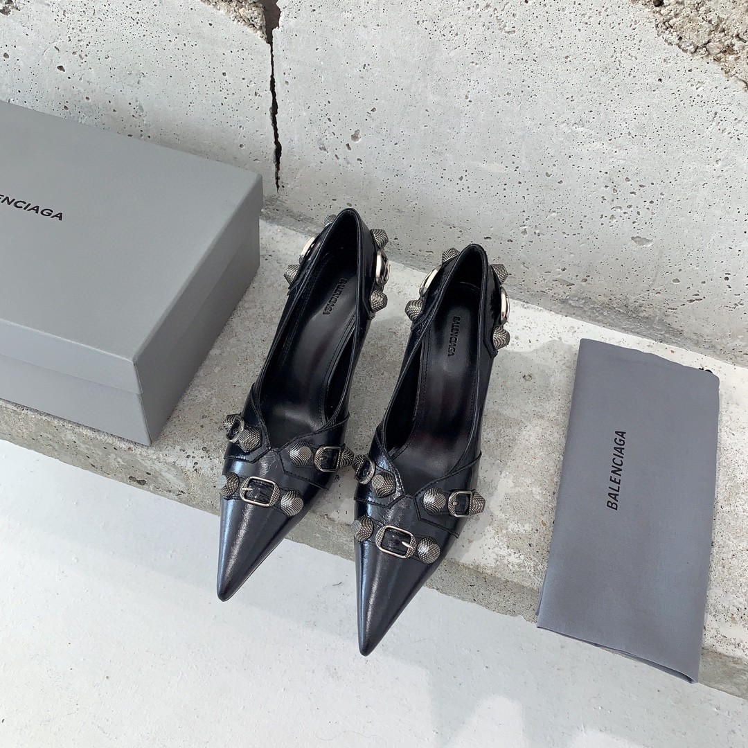 Balenciaga Cagole 90mm Pump Black For Women 714252WAD4E1081