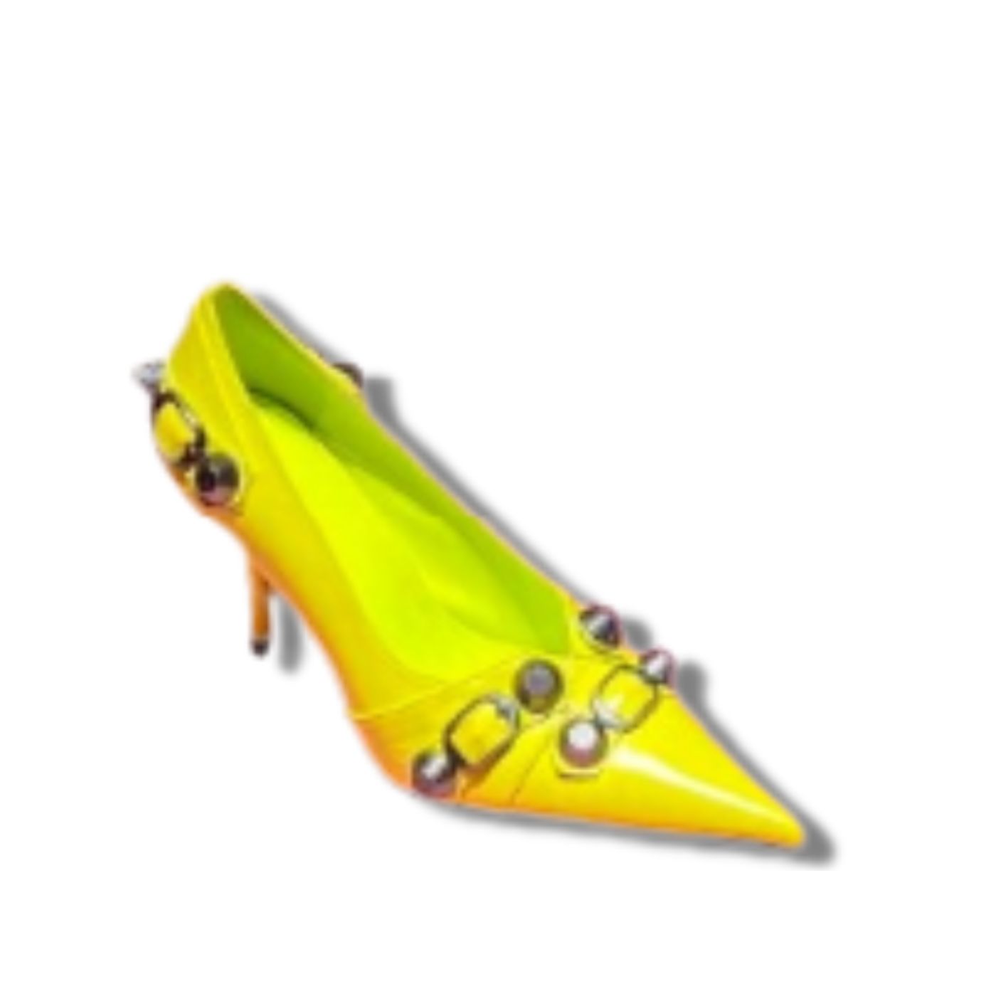 Balenciaga Cagole 90mm Pump Yellow For Women