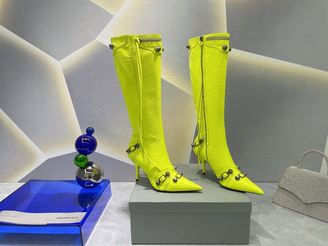 Balenciaga Cagole Boot Yellow For Women 694395WAD4E7381