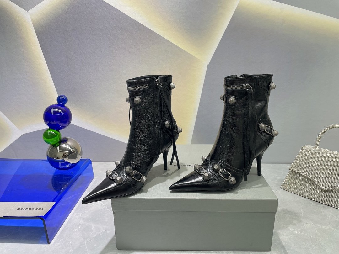 Balenciaga Cagole Bootie Black For Women 694379WAD4E1081