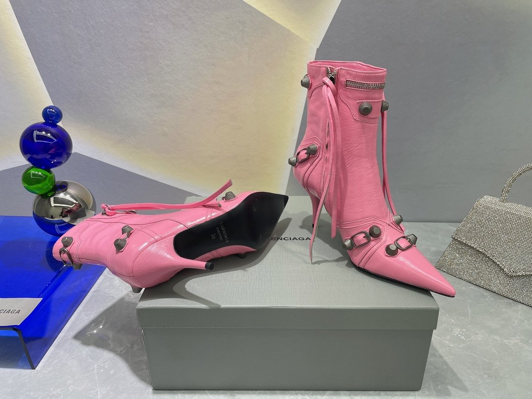 Balenciaga Cagole Bootie Pink For Women