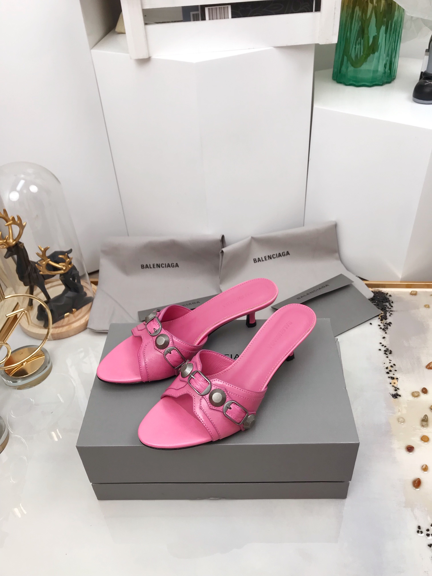 Balenciaga Cagole Sandal Pink For Women