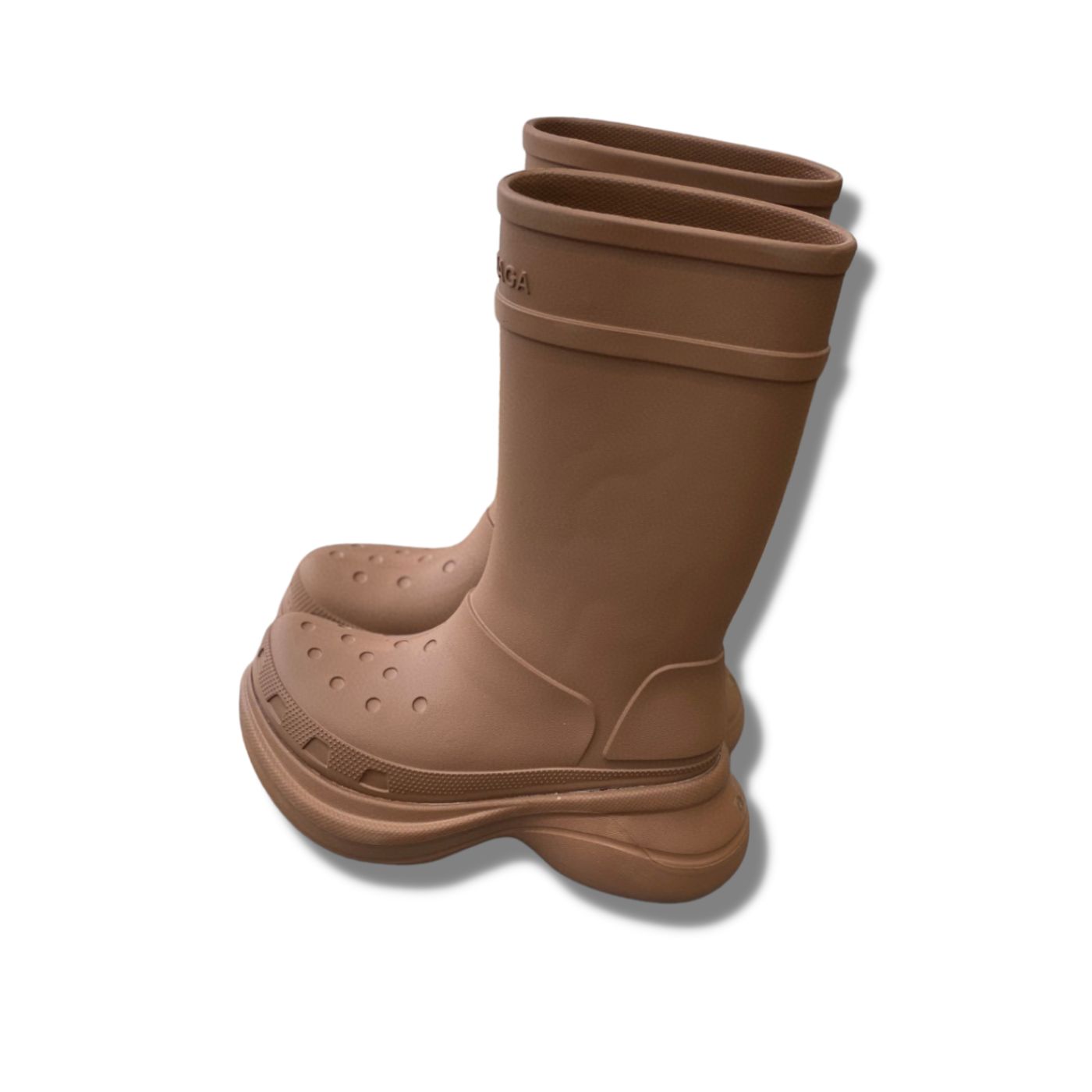 Balenciaga Crocs Boot Brown For Women