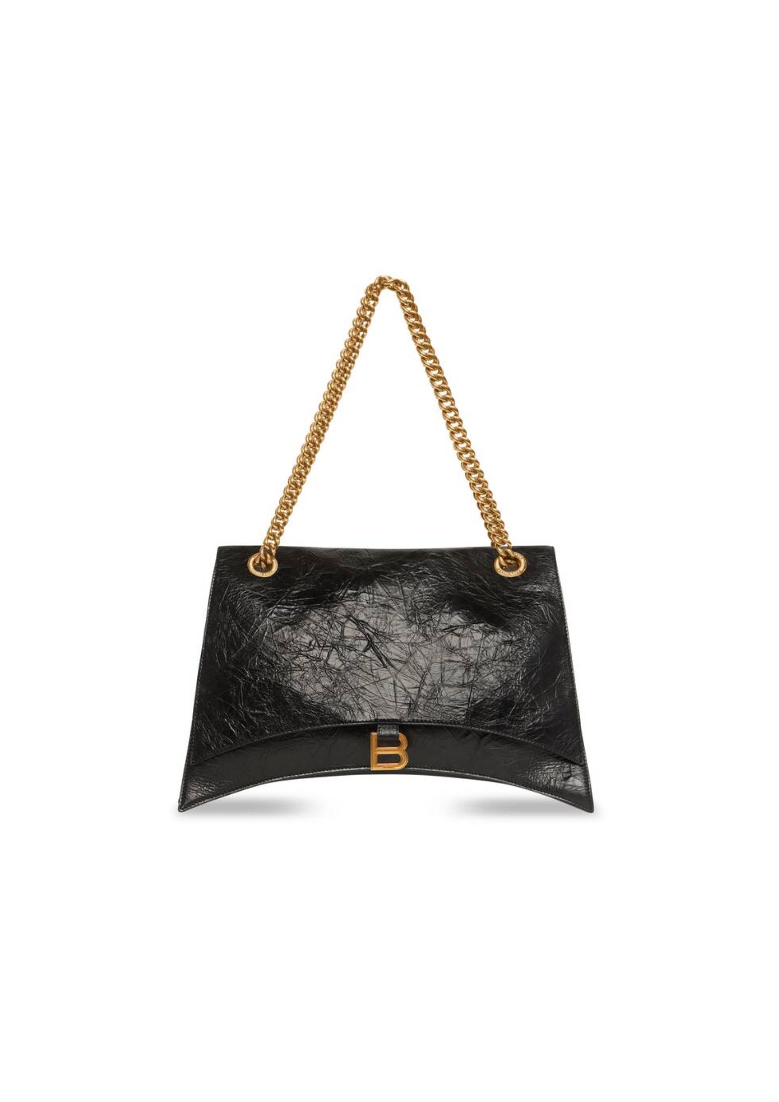 Balenciaga Crush Large Chain Bag In Black For Women 15.7in/ 40cm 716332210IT1000