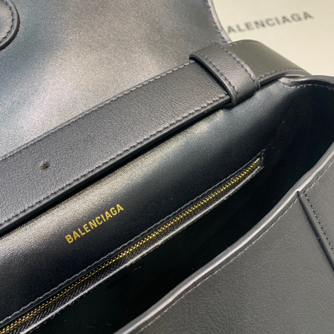 Balenciaga Downtown Small Shoulder Bag In Black, For Women, Women’s Bags 11.8in/30cm 67135329S1