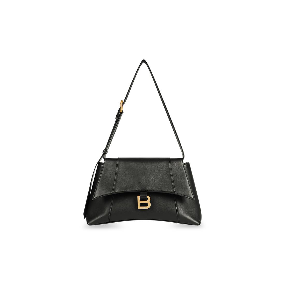 Balenciaga Downtown Small Shoulder Bag In Black For Women 11.8in/30cm 67135329S1