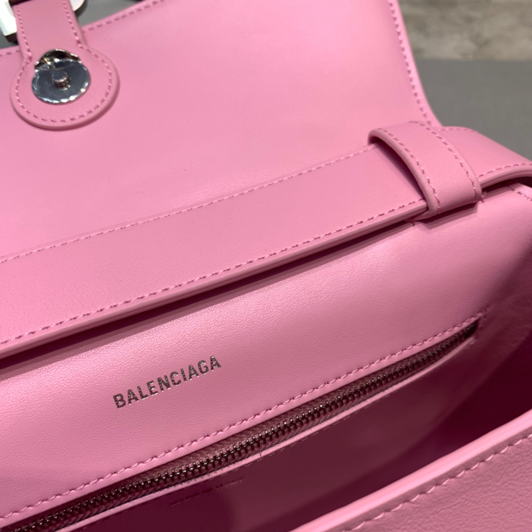 Balenciaga Downtown Small Shoulder Bag In Pink, For Women, Women’s Bags 11.8in/30cm 67135329S1Y5906