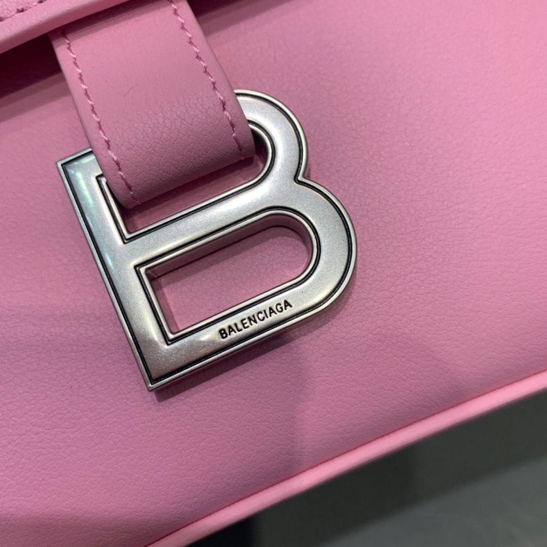 Balenciaga Downtown Small Shoulder Bag In Pink, For Women, Women’s Bags 11.8in/30cm 67135329S1Y5906