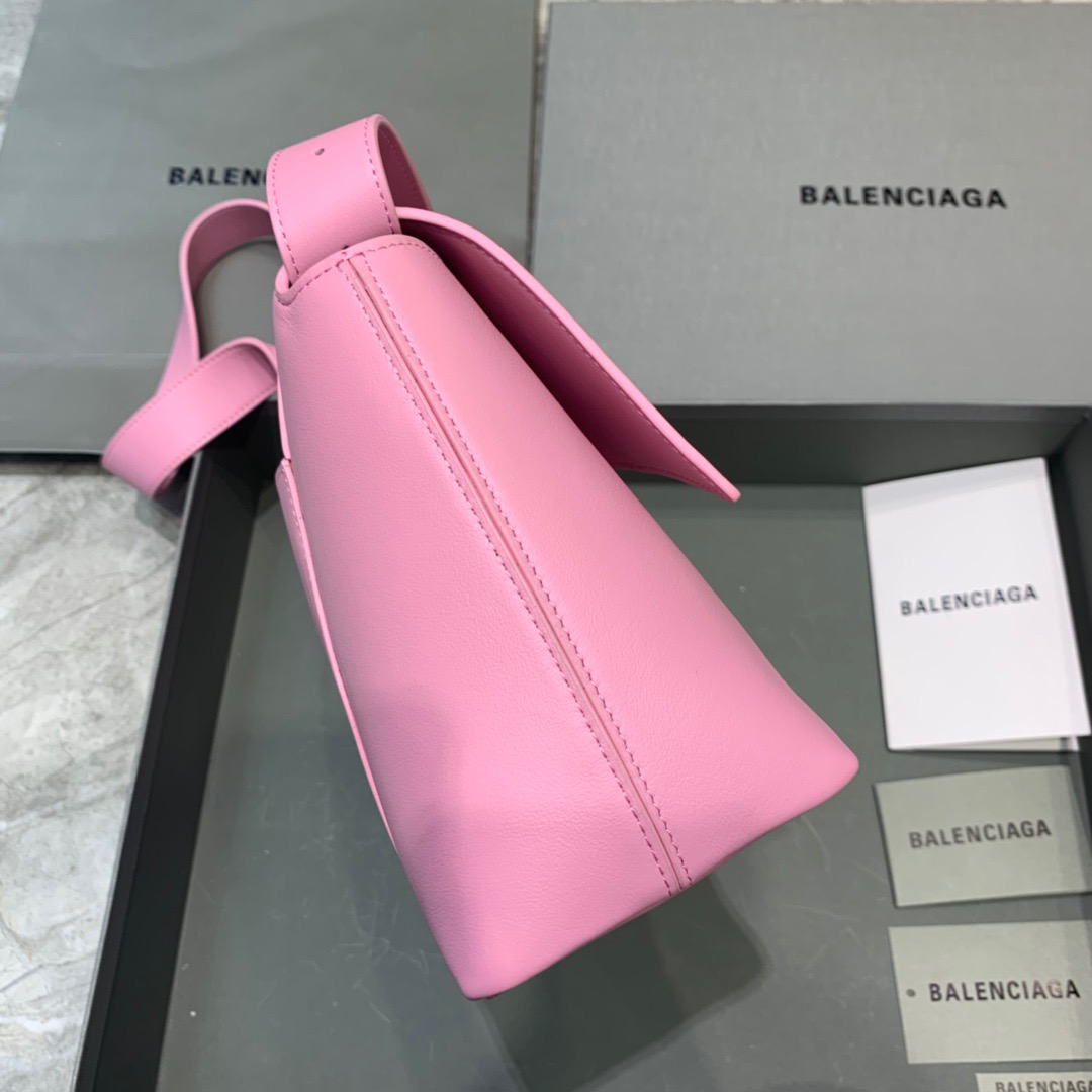 Balenciaga Downtown Small Shoulder Bag In Pink, For Women, Women’s Bags 11.8in/30cm 67135329S1Y5906