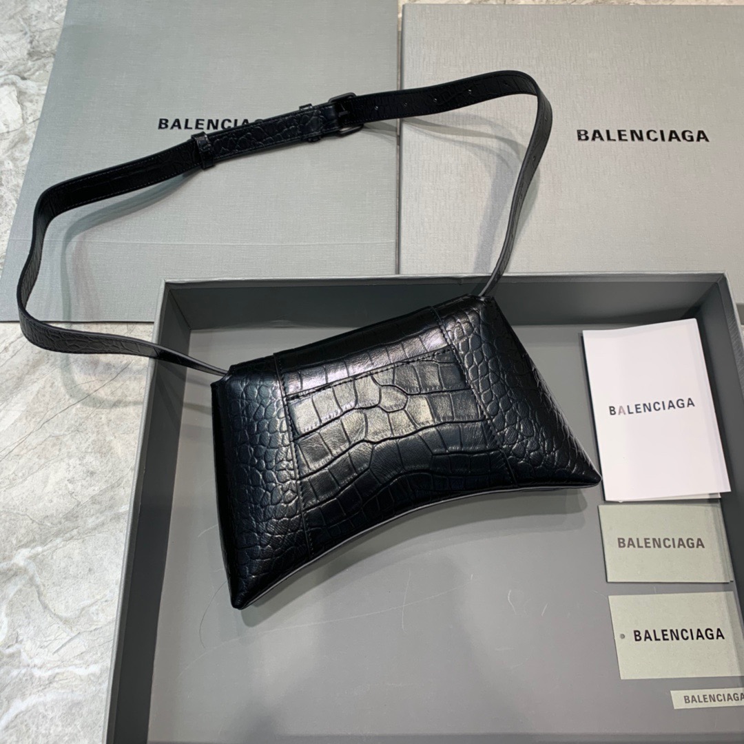 Balenciaga Downtown XS Shoulder Bag In Black, For Women, Women’s Bags 10in/25cm 67135523E871000