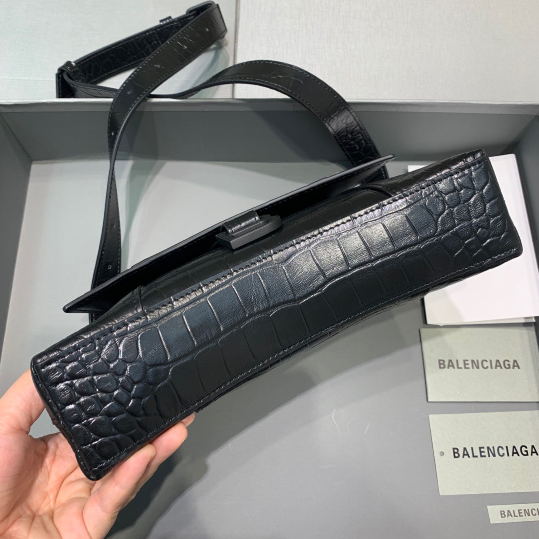 Balenciaga Downtown XS Shoulder Bag In Black, For Women, Women’s Bags 10in/25cm 67135523E871000