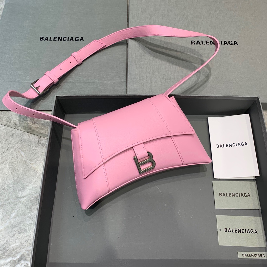 Balenciaga Downtown XS Shoulder Bag In Black, For Women, Women’s Bags 10in/25cm