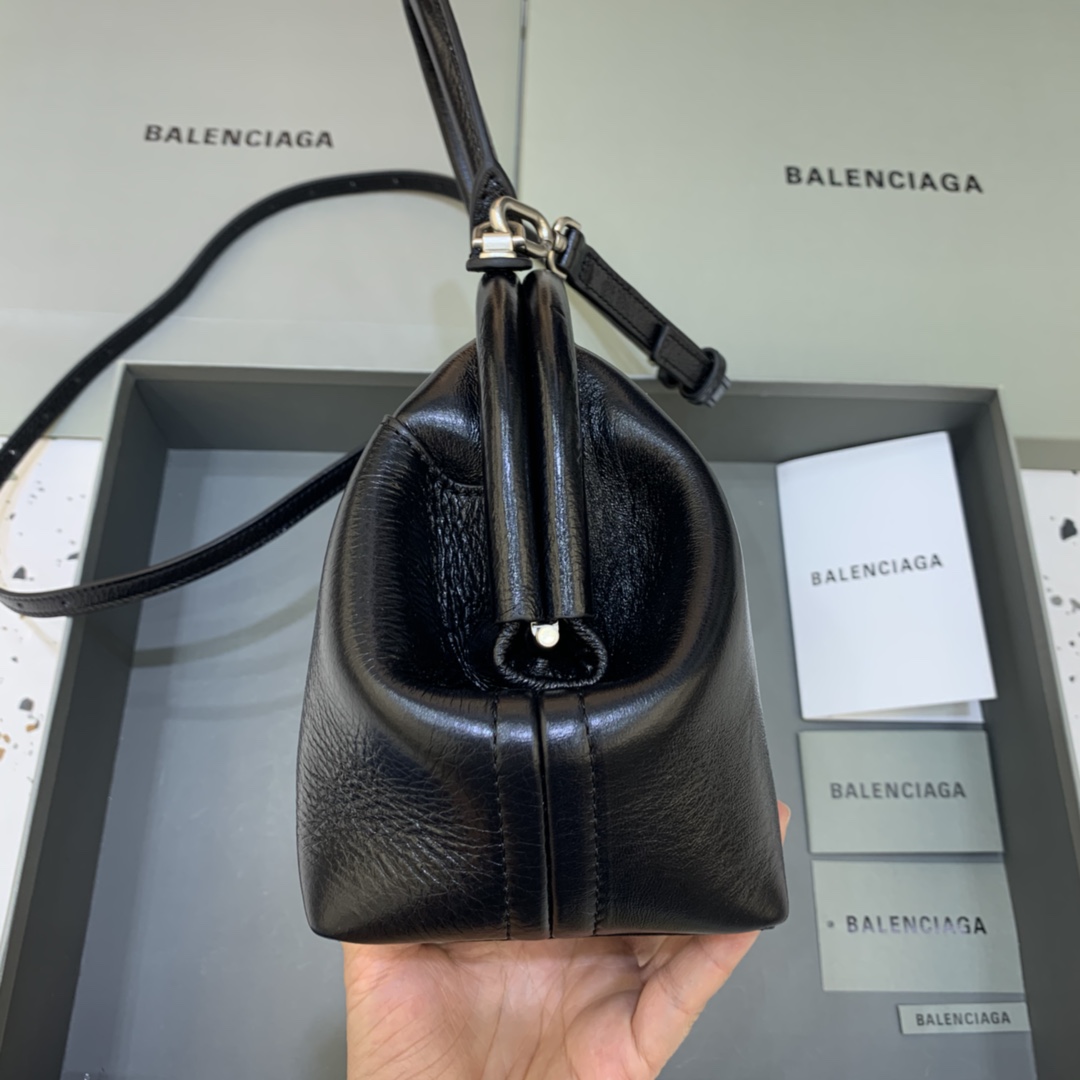 Balenciaga Editor Small Top Handle Bag Pink/Black For Women 10.6 in/27 cm