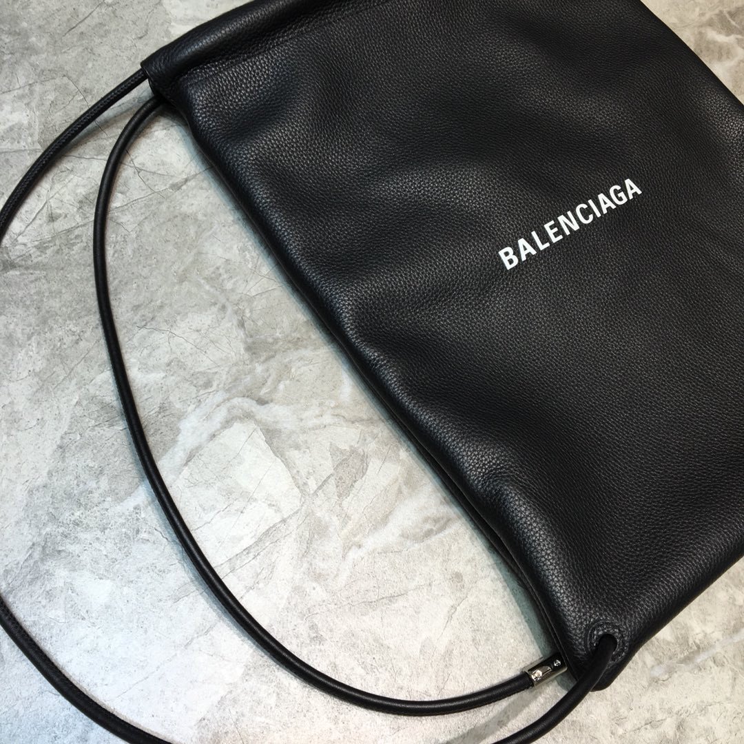 Balenciaga Everyday Drawstring Backpack In Black, For Women, Women’s Bags 18.5in/47cm