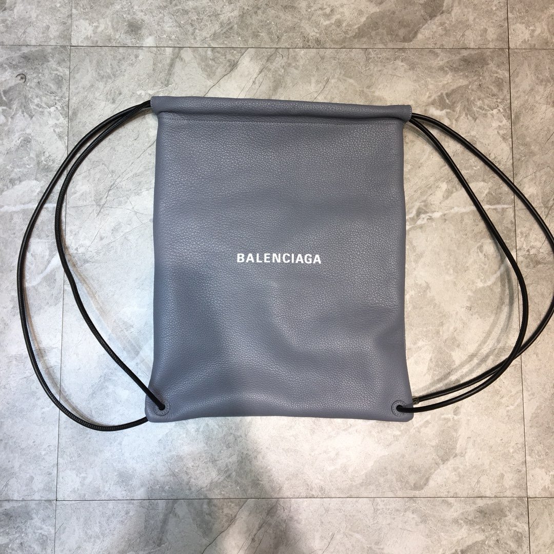 Balenciaga Everyday Drawstring Backpack In Grey, For Women, Women’s Bags 18.5in/47cm