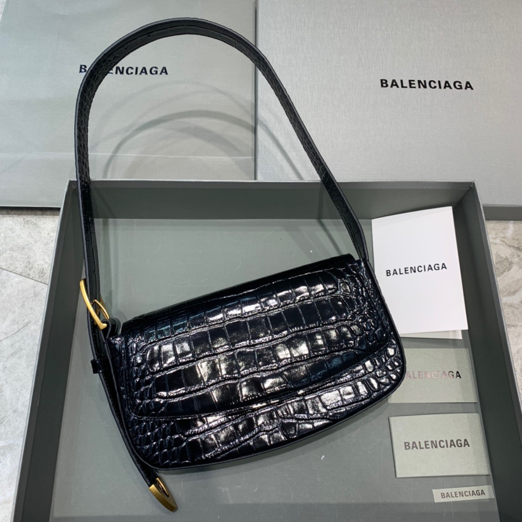 Balenciaga Ghost Sling Bag In Black, For Women, Women’s Bags 10in/26cm